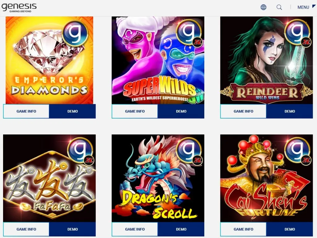 genesis-gaming-games